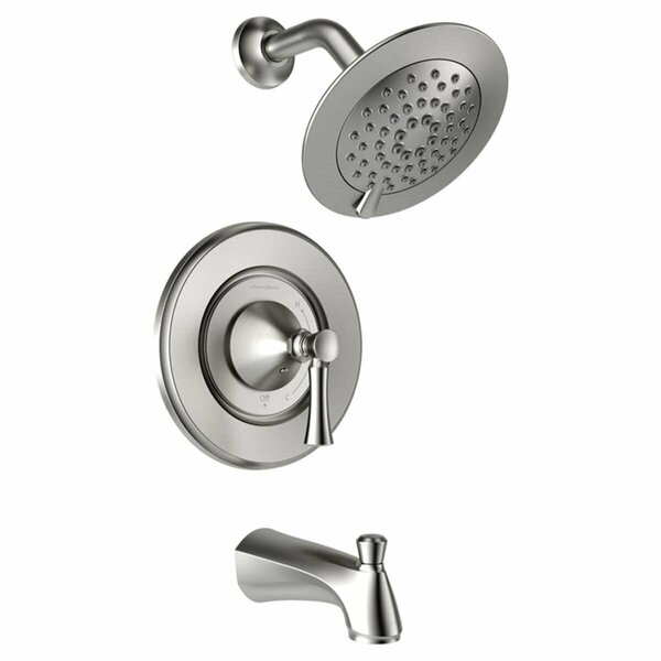 American Standard Chancellor 1-Handle Tub & Shower Faucet Brushed Nickel 4011065